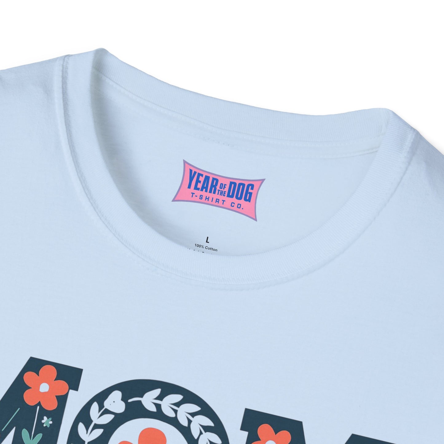 Mom Life Unisex Softstyle T-Shirt - Floral Design